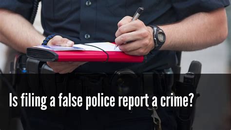 is it illegal to report a false crime