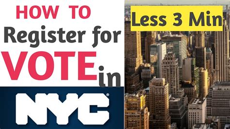 is it late to register to vote in nyc
