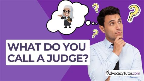 is it ok to call a judge judge