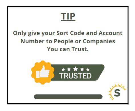 is it ok to share account number and sort code