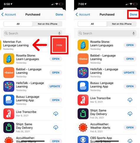 is it possible to hide apps on iphone