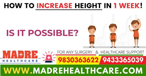 is it possible to increase height in 1 week