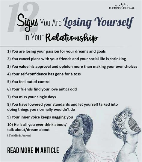 is it possible to lose yourself in a relationship