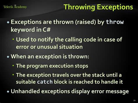 Is It Possible To Manually Throw An Exception If Yes How