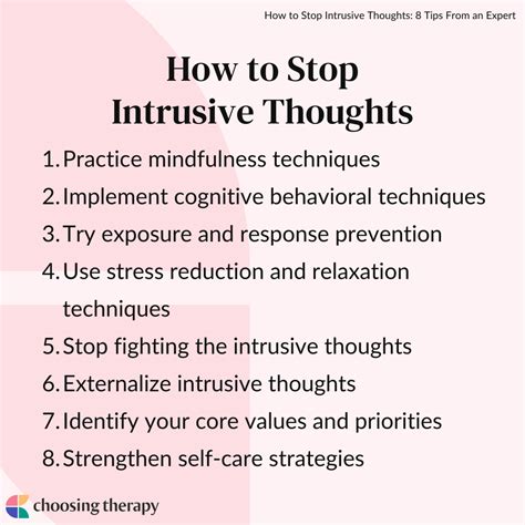 is it possible to stop intrusive thoughts