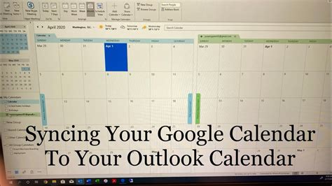 is it possible to sync google calendar with outlook