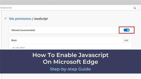 is javascript enabled in edge