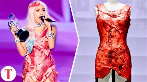 is lady gaga meat dress made with real meat