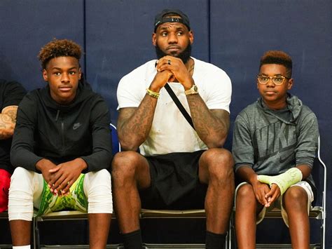is lebron james son going to college