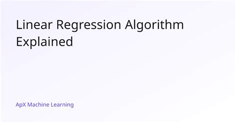 is linear regression a classification algorithm