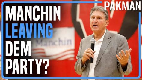 is manchin leaving dem party