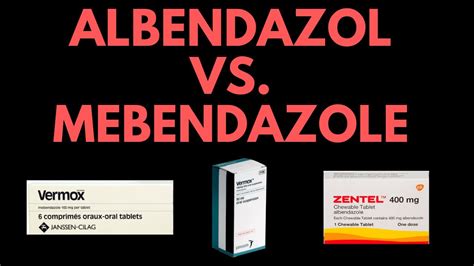 is mebendazole and albendazole the same thing
