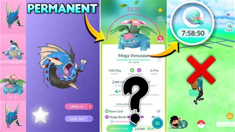 is mega evolution permanent in pokemon go