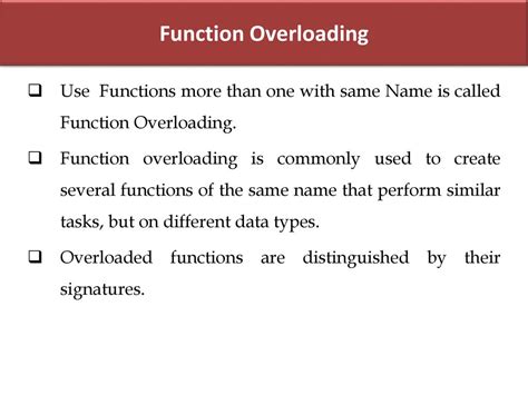 is method overloading and function overloading same