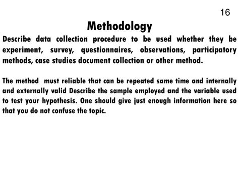 is methodology and procedure the same