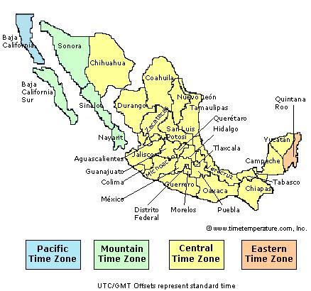 is mexico city in central time zone