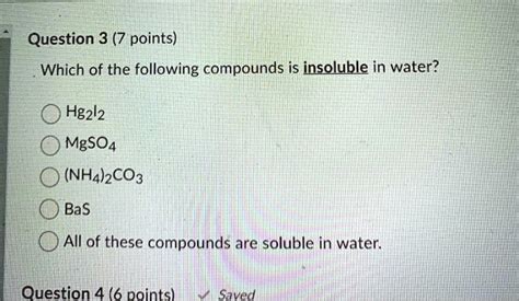 is mgso4 insoluble in water