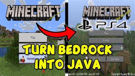is minecraft java or bedrock on ps4