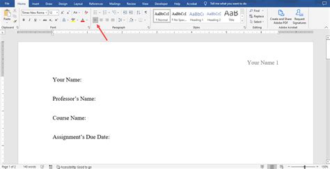 is mla format centered or left aligned