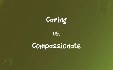 is nice and caring the same thing