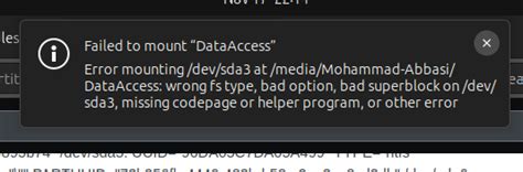 Is Not A Block Device Mount Error