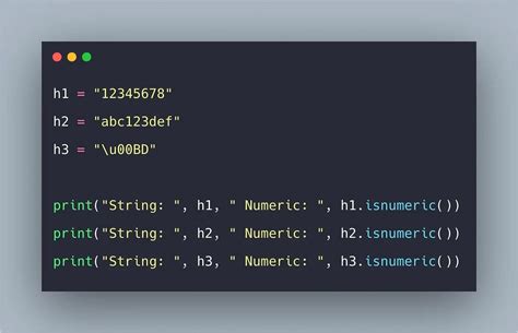 is not numeric in python