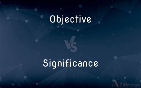 is objective and significance are same