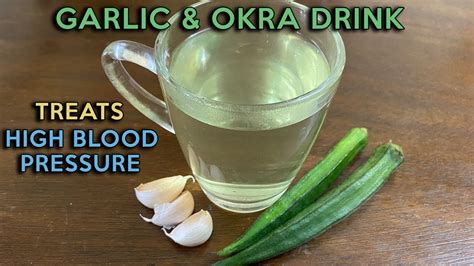 is okra water good for high blood pressure