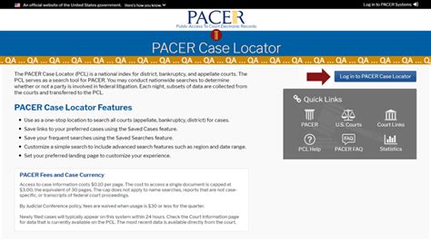 is pacer just for federal cases