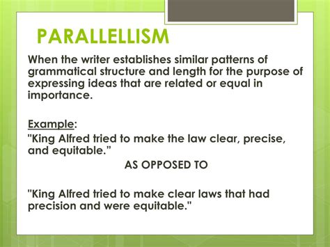 is parallel structure a literary device