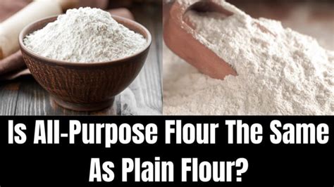 is plain wheat flour the same as plain flour