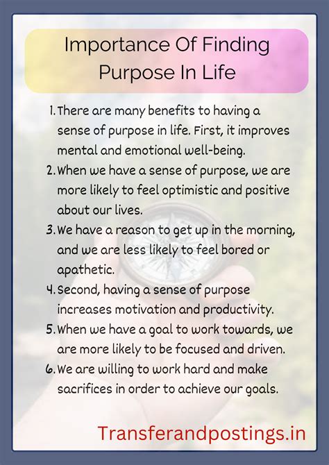 is purpose same as importance