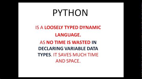 is python a loosely typed language