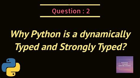 is python a strongly typed language