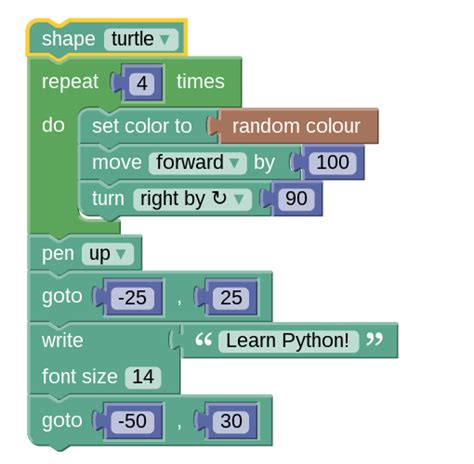 is python block coding