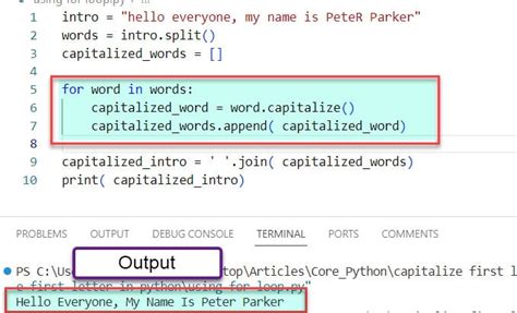is python capitalized