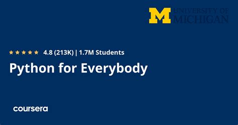 is python for everybody free on coursera