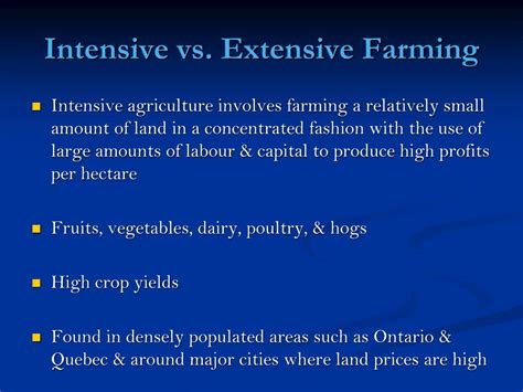 is ranching intensive or extensive
