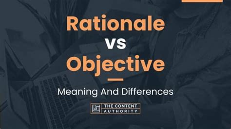 is rationale and objective the same