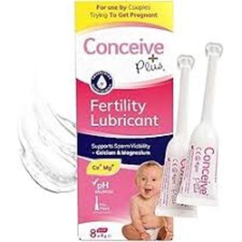 is saliva safe to use when trying to conceive