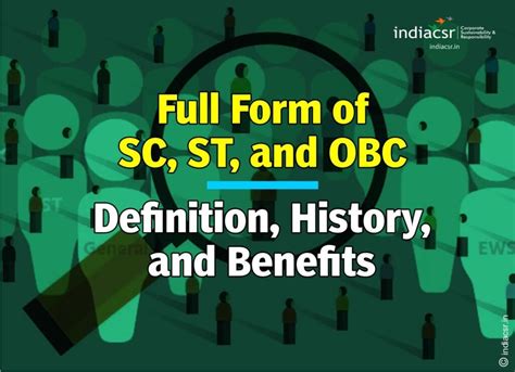 is sc st and obc same
