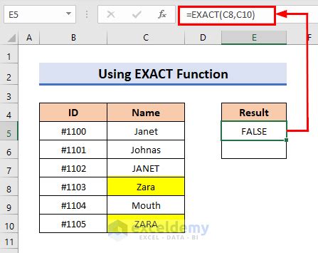 is search function in excel case sensitive
