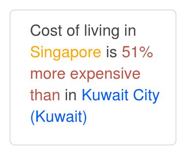 is singapore larger than kuwait