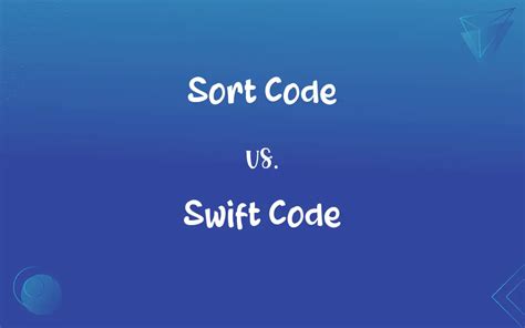 is sort code and swift code same