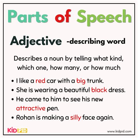 Is Speech An Adjective