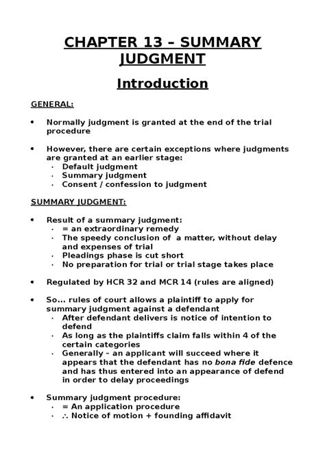 is summary judgment a decision on the merits