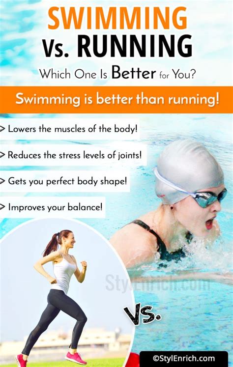 is swimming or running better