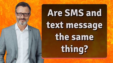 is text and message the same thing