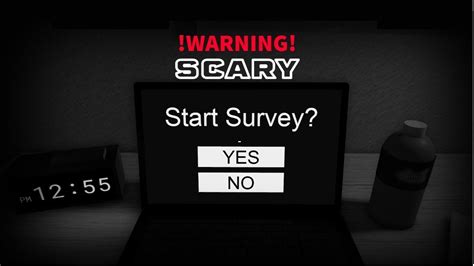 is the game start survey on roblox scary