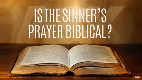 is the sinner's prayer biblical